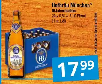 GetränkePartner Hofbrau Munchen Oktoberfestbier 20*500ml Angebot