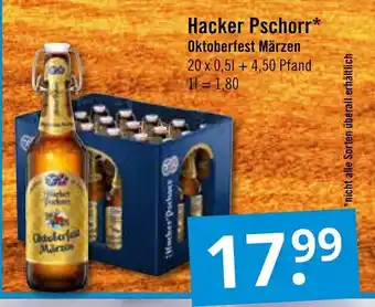 GetränkePartner Hacker Pschorr Oktoberfestbier 20*500ml Angebot