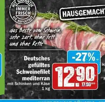 Hit Deutsches gefülltes schweinefilet mediterran Angebot