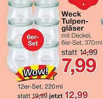 Jawoll Weck tulpengläser Angebot