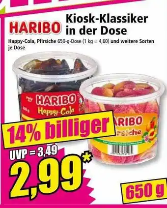 Norma Haribo kiosk-klassiker in der dose Angebot