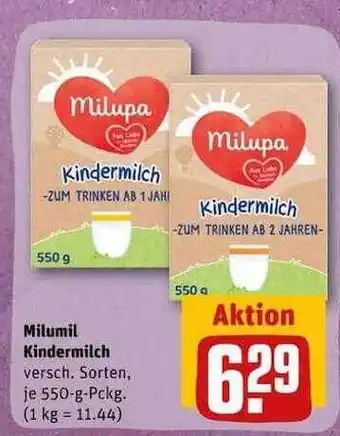 REWE Milumil kindermilch Angebot