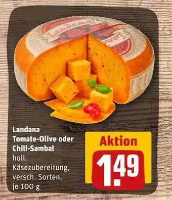 REWE Landana tomate-olive oder chili-sambal Angebot