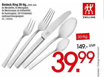 Zurbrüggen Besteck king 30-tlg. zwilling Angebot