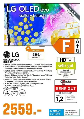 Saturn Lg oled65g29la oled tv Angebot