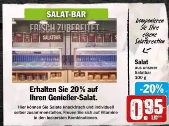 dodenhof Erhalten sie 20% auf ihren genießer-salat. Angebot