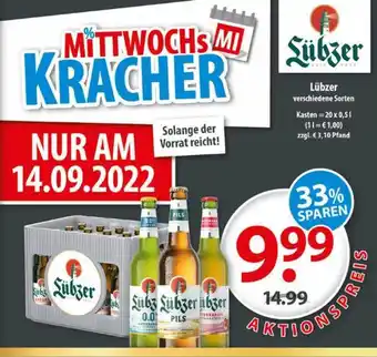 Getränkeland Lübzer Angebot