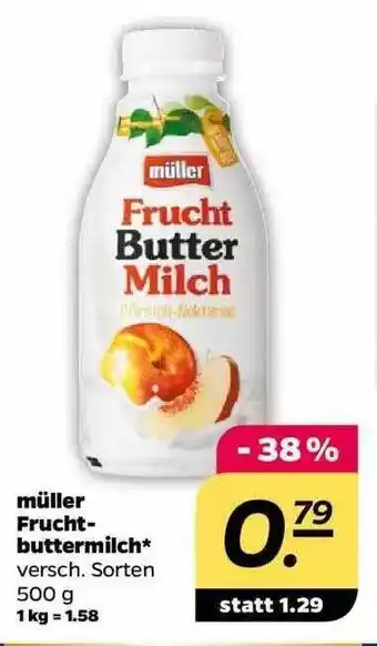 NETTO Müller fruchtbuttermilch Angebot