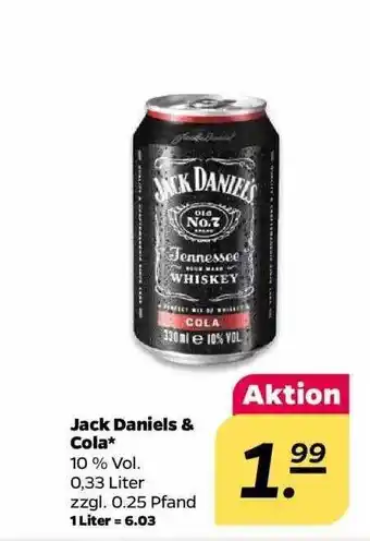 NETTO Jack daniels & cola Angebot