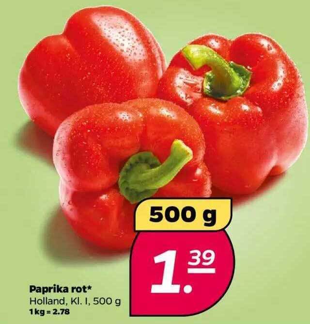 Paprika rot Angebot bei NETTO