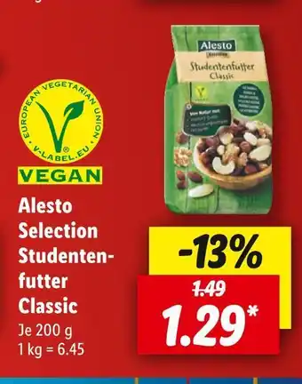 Lidl Alesto selection studentenfutter classic Angebot