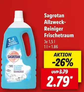 Lidl Sagrotan allzweck-reiniger frischetraum Angebot