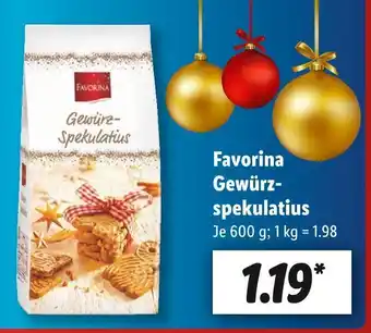 Lidl Favorina gewürzspekulatius Angebot