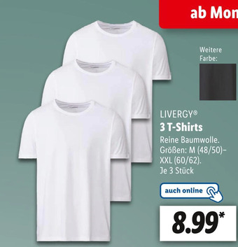 Lidl Livergy 3 t-shirts Angebot