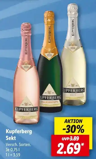 Lidl Kupferberg sekt Angebot