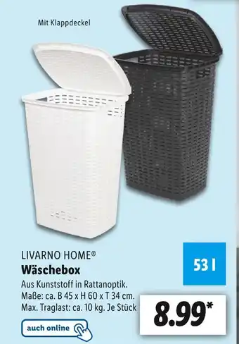 Lidl Livarno home wäschebox Angebot