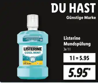 Lidl Listerine mundspülung Angebot