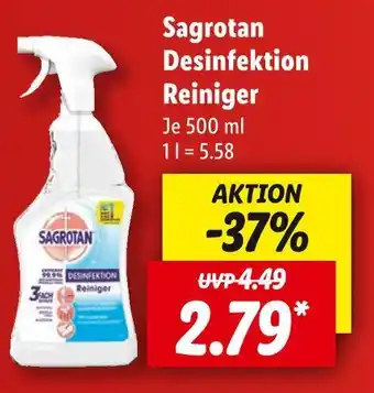 Lidl Sagrotan desinfektion reiniger Angebot