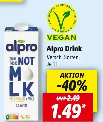 Lidl Alpro drink Angebot