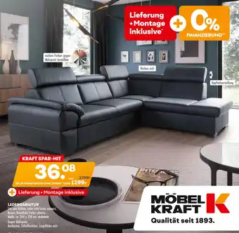 Möbel Kraft Ledergarnitur Angebot