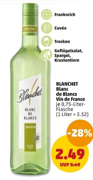 PENNY Blanchet blanc de blancs vin de france Angebot