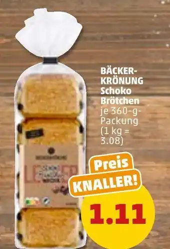 PENNY Bäckerkrönung schoko brötchen Angebot