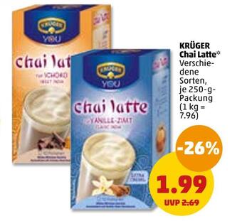 PENNY Krüger chai latte Angebot