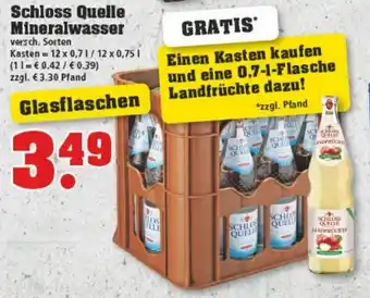 trinkgut Schloss Quelle Mineralwasser 12x0,7L/12x0,75L Angebot