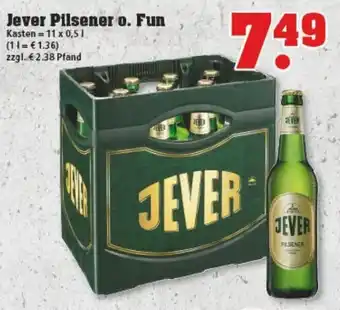 trinkgut Jever Pilsener o. Fun 11x0,5L Angebot