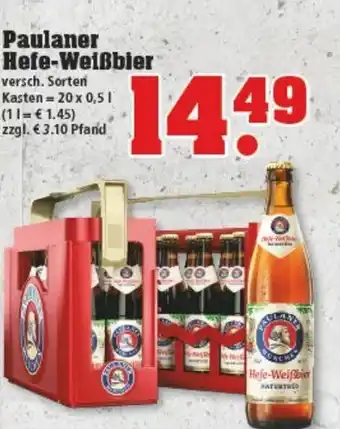 trinkgut Paulaner Hefe Weißbier 20 x 0,5 L Angebot