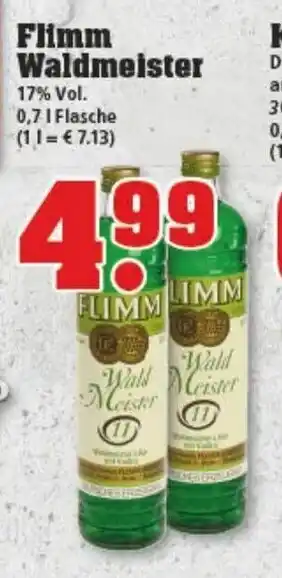 trinkgut Flimm Waldmeister 0,7L Angebot