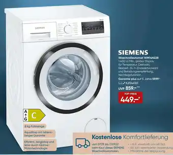 Galeria Siemens Waschvollautomat WM14N228 Angebot