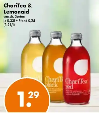 Trink und Spare ChariTea & Lemonaid 0,33L Angebot