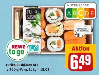 REWE Rewe to go yuriko sushi-box Angebot