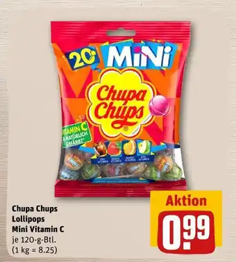 REWE Chupa chups lollipops mini vitamin c Angebot