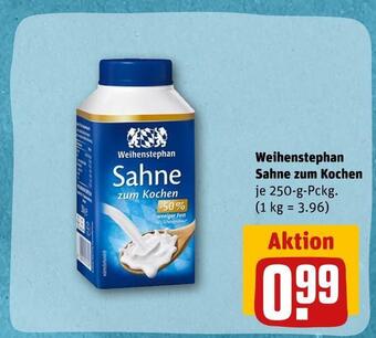 REWE Weihenstephan sahne zum kochen Angebot