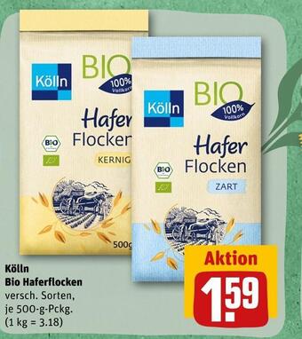 REWE Kölln bio haferflocken Angebot