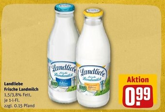 REWE Landliebe frische landmilch Angebot