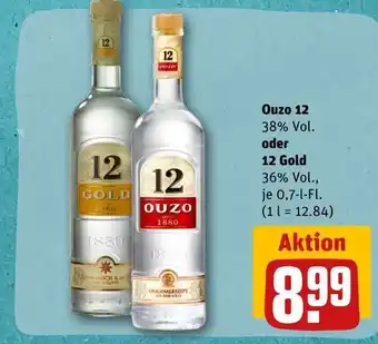 REWE Ouzo 12 oder 12 gold Angebot