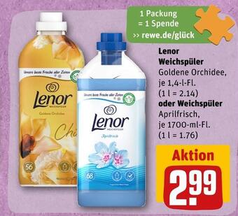REWE Lenor weichspüler Angebot