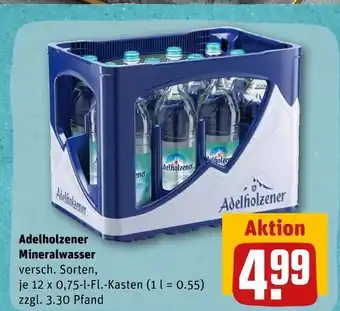 REWE Adelholzener mineralwasser Angebot