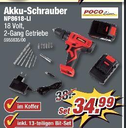 Poco Poco line akku-schrauber np8618-li Angebot