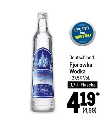 METRO Fjorowka wodka Angebot