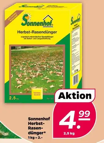 NETTO Sonnenhof herbst- rasendünger Angebot