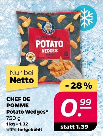 NETTO Chef de pomme potato wedges Angebot