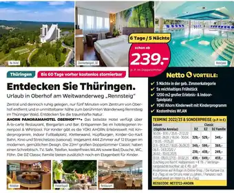 NETTO Netto reisen urlaub in oberhof am weitwanderweg „rennsteig“ Angebot