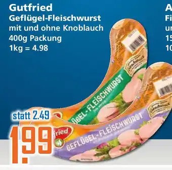 Klaas und Kock Gutfried Geflügel Fleischwurst 400g Angebot