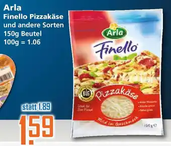 Klaas und Kock Arla Finello Pizzakäse 150g Beutel Angebot