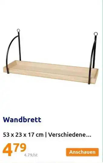 Action Wandbrett Angebot