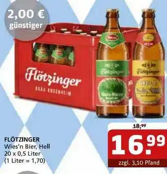 Getränke Quelle Flötzinger wies'n bier, hell Angebot